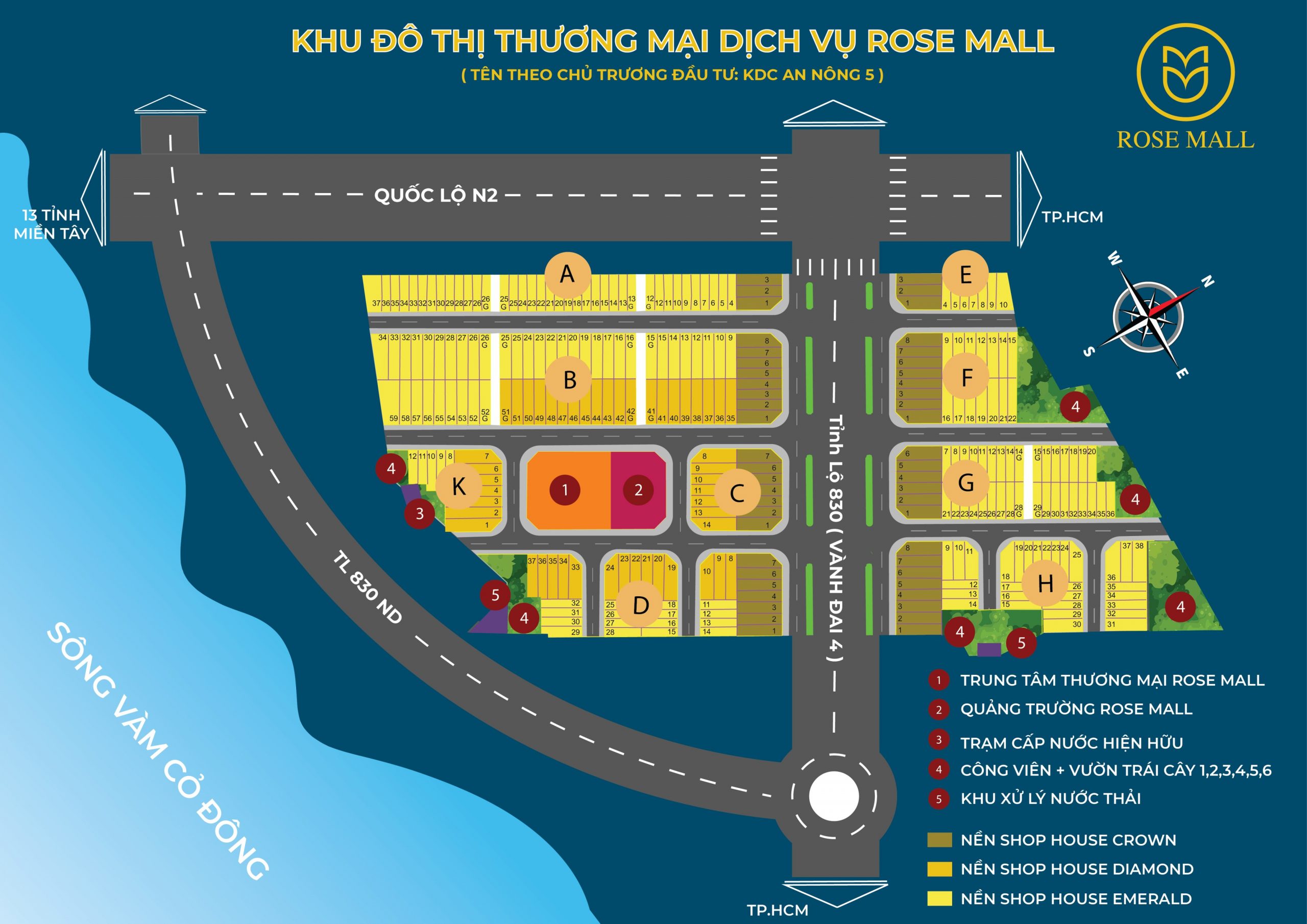 Dự án khu dân cư an nông 5 rose mall